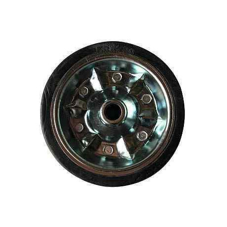Galet jante métal plein 200x55x20 mm – Charge 400 kg, robuste