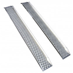 Jeu de 2 rampes droites pour remorque en aluminium - Remorques Discount 