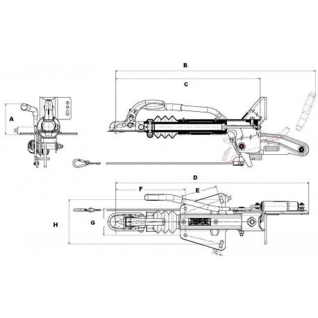 Tête d’Attelage Freinée KNOTT KF20 | PTC 1100 à 2000 kg