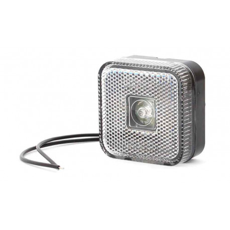Feu de position blanc à LED carré - Remorques Discount