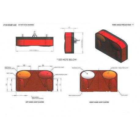 Feu DAFA 6 fonctions droit pour remorque - Remorques Discount 