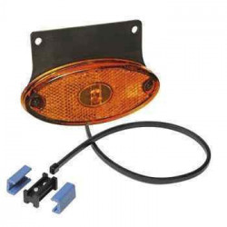 Feu latéral orange ASPOCK avec catadioptre pour remorque - Remorques Discount 