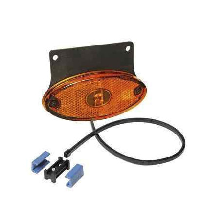 Feu latéral orange ASPOCK avec catadioptre pour remorque - Remorques Discount 