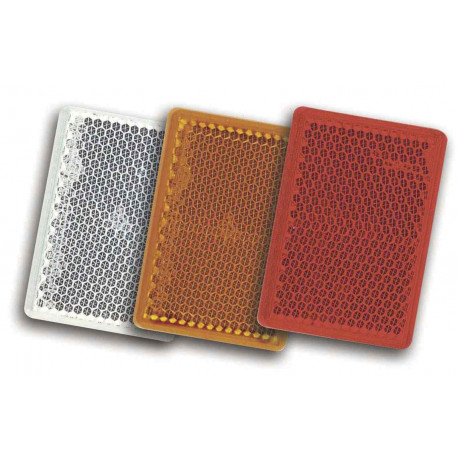 Catadioptre autocollant blanc pour remorque - Remorques Discount