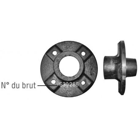 Moyeu complet AL-KO 850kg 4 Trous 130 NF - Remorques Discount 