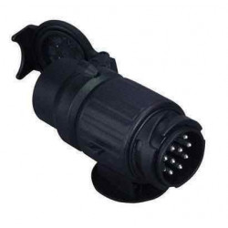 Adaptateur 13 broches côté voiture/Multicon côté pour remorque - Remorques Discount
