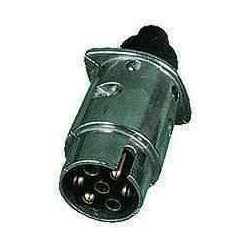 Prise 7 Broches Métal 12V/24V – Connexion Sécurisée pour Remorque