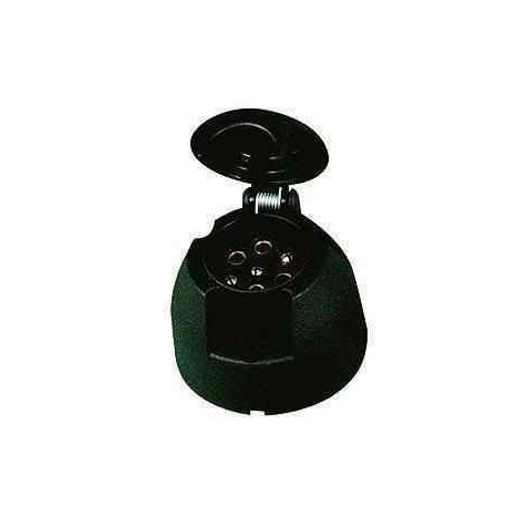 Prise socle 7 broches plastique pour remorque - Remorques Discount 