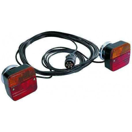 Kit éclairage remorque magnétique 12m / Entre feux 4m - Remorques Discount 