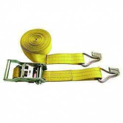 Sangle 35mm avec tendeur et 2 crochets L:4,5m pour remorque - Remorques Discount