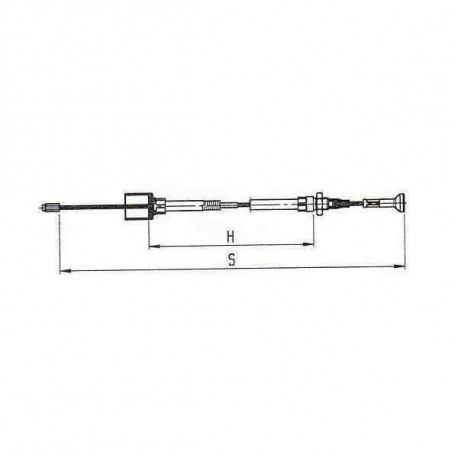 Câble de frein AL-KO pour remorque Gaine: 1130 câble :1326 - Remorques Discount 