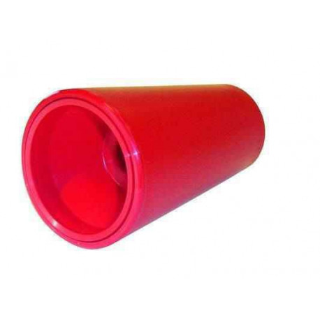 Cône plat rouge remorque 130x78 diamètre 19 - Remorques Discount 