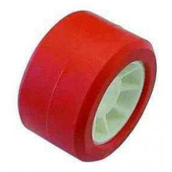 Galet rouge 100x50 diam 21,5 pour remorque MECANOREM - Remorques Discount 