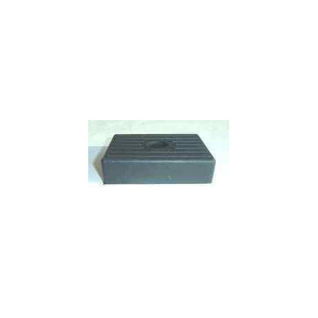 Patin Noir 130 x 100 x 36 mm – Idéal pour Remorques Porte-Bateau