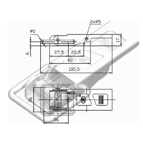 Grenouillère à ressort galvanisée – Fixation robuste et durable