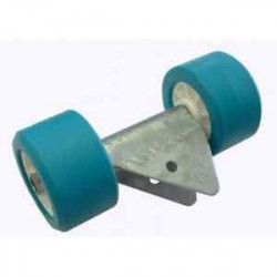 2 Galets Ø100 mm Turquoise – Remorque MECANOREM MTX