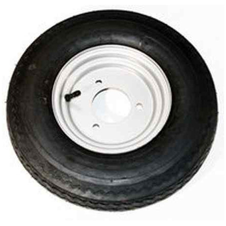 Roue complète 8" 350 x 8 - 3 Trous 95 mm | Remorques utilitaires et porte-bateaux