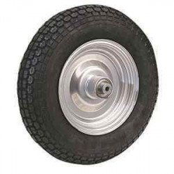 Roue complète 8" 350x8 avec moyeu intégré – Axe 12 mm pour remorque