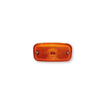 Feu de position latéral AJBA orange avec catadioptre intégré - Remorques Discount 