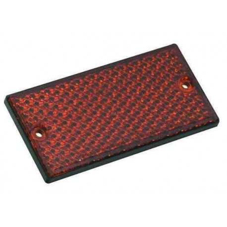 Catadioptre rectangulaire pour remorque économique orange - Remorques Discount