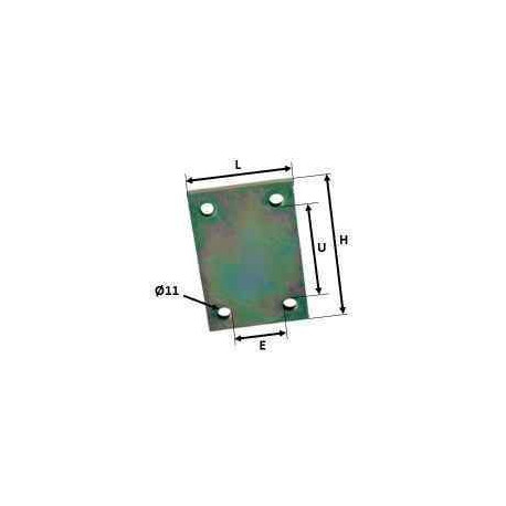 Plaquette d'assemblage 60x30+30 - Remorques Discount 