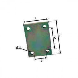 Plaquette d'assemblage 120x60+40 - Remorques Discount 
