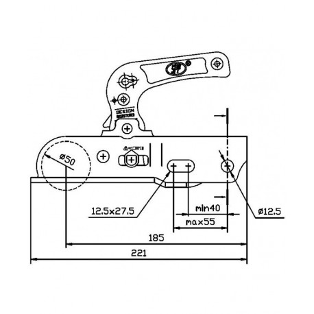 Boîtier d’Attelage Freiné 2200kg – Homologué et Polyvalent