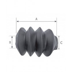 Soufflet de tête d'attelage Al-KO pour tête FA 0.9 à FA 1.4 - Remorques Discount 