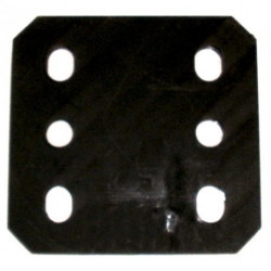 Plaque de ré-hausse pour remorque 6 trous perçage diam 17 - Remorques Discount