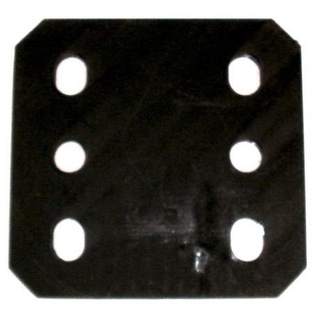 Plaque de ré-hausse pour remorque 6 trous perçage diam 17 - Remorques Discount