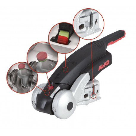 Stabilisateur AL-KO type AKS 3504 pour tête avec perçage horizontal PTC maxi 3T5 - Remorques Discount