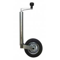 Roue jockey 42mm acier galvanisé – Réglable et robuste