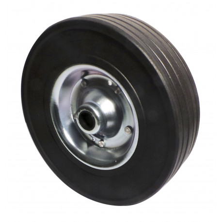 Galet jante métal 225x65x20mm – Idéal pour roue jockey