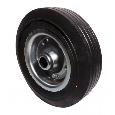 Galet jante métal plein 200x50x20 mm | Roue jockey durable