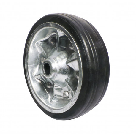 Galet jante métal plein 200x55x20 mm – Charge 400 kg, robuste
