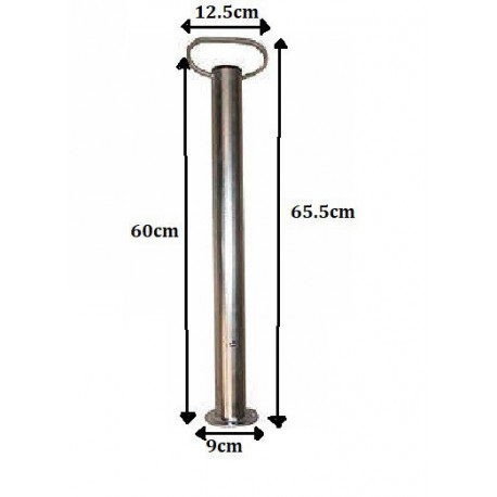 Béquille pour remorque diamètre 48 mm longueur 60cm. Remorques Discount
