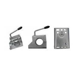 Collier à boulonner Ø60 mm – Fixation stable pour roue jockey