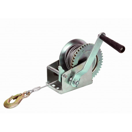 Treuil manuel  à câble 540Kg - Remorques Discount 