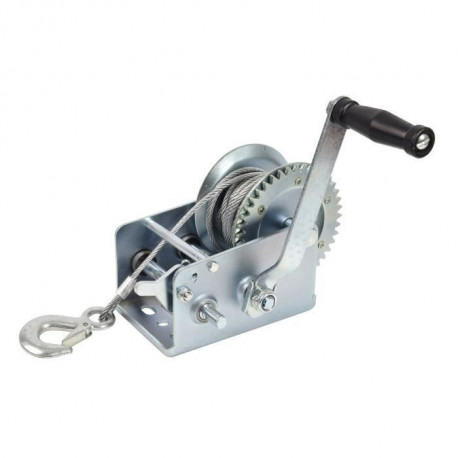 Treuil manuel  à câble 1100Kg - Remorques Discount 