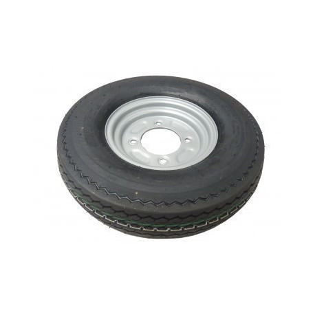 Roue Complète 8" 480x8 – 4 Trous 115 mm – 4 PLYS | Remorque