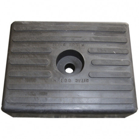 Patin Noir 130 x 100 x 36 mm – Idéal pour Remorques Porte-Bateau