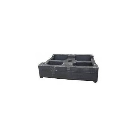 Patin Noir 130 x 100 x 36 mm – Idéal pour Remorques Porte-Bateau