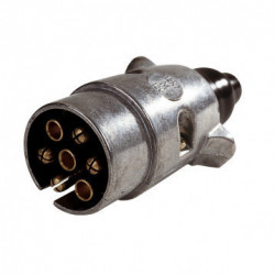 Prise 7 Broches Métal 12V/24V – Connexion Sécurisée pour Remorque
