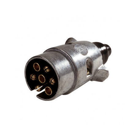 Prise 7 Broches Métal 12V/24V – Connexion Sécurisée pour Remorque