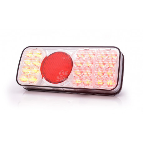 Feu arrière réversible à LED sans éclaireur de plaque 4 fonctions pour remorque - Remorques Discount