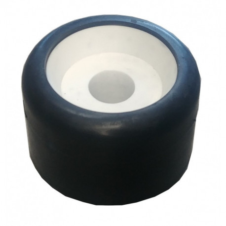 Galet noir 80x55 alésage 21 - Remorques Discount 
