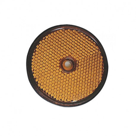 Catadioptre orange pour remorque économique rond - Remorques Discount 
