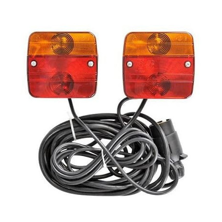 Kit Éclairage Magnétique 7,5m – Feux 4 Fonctions pour Remorque
