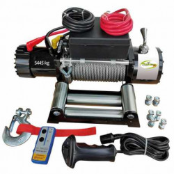Treuil électrique 12V 4000 kg à fixer - Remorques Discount 
