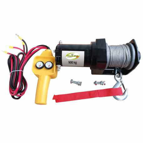Treuil électrique 12V 900kg - Remorques Discount 
